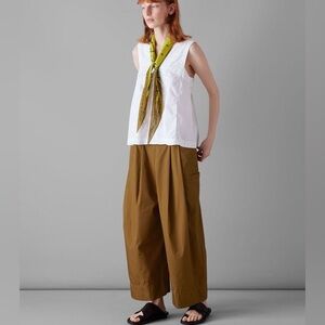 Toast UK Cotton Fisherman Trousers Tawny Brown UK 14/US 10 EUC- small alteration